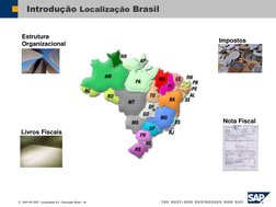 SAP AG 2007, Localização 6.0 / Educação Brasil / ‹#› 
Introdução Localização Brasil 
Livros Fiscais 
Impostos 
Estrutura 
Or