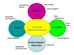 Metals
Semiconductor 
Materials
Ceramics
Polymers
Synthetic 
BIOMATERIALS
Orthopedic 
screws/fixation
Dental Implants
Den