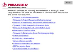 Primavera P6 Documentation Overview | PDF | Application Programming ...