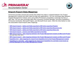 Primavera P6 Documentation Overview | PDF | Application Programming ...
