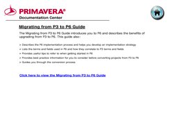 Primavera P6 Documentation Overview | PDF | Application Programming ...