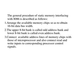 8086 Memory Interfacing Techniques | PDF