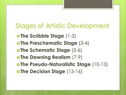 Stages of Child Artistic Development | PDF | Drawing | Psychological ...