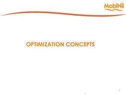 3 
3 
OPTIMIZATION CONCEPTS 
