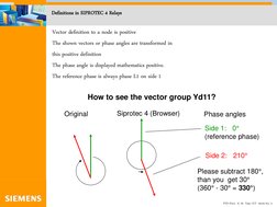 PTD PA13  N. M  Tests 7UT  05/03 No. 3 
Definitions in SIPROTEC 4 Relays 
How to see the vector group Yd11? 
Original  
Sipro