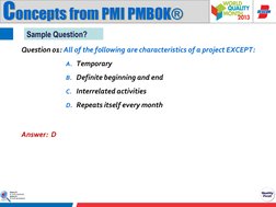 Project Quality Management - PMI PMBOK | PDF | Quality Assurance ...