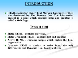 Introduction to HTML Basics | PDF | Html | Html Element