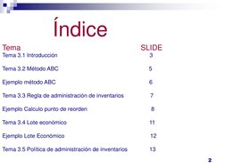 2 
Índice 
Tema                                                          SLIDE 
Tema 3.1 Introducción