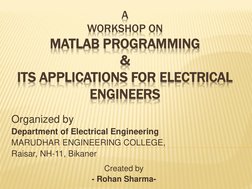 Matlab For Electronics Engineers MATLAB Workshop for Electrical Engineers | PDF | Matlab | Trigonometric ...