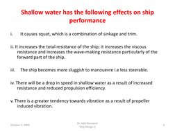 Shallow Water Effects on Ship Resistance | PDF | Physical Phenomena ...