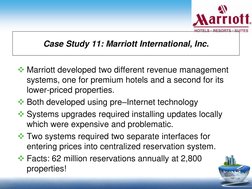 Marriott's One Yield Revenue Management System | PDF | Business ...