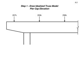 9.3 
Step 1 - Draw Idealized Truss Model 
Pier Cap Elevation 
