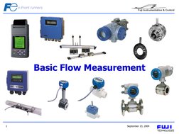 September 23, 2004 
1 
Basic Flow Measurement 

