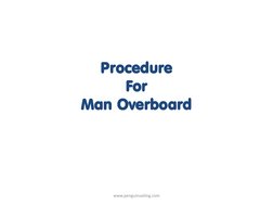 Man Overboard Procedure Guide | PDF | Ships | Water Transport