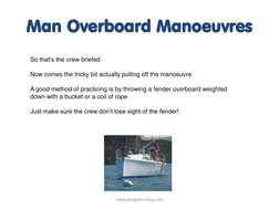 Man Overboard Procedure Guide | PDF | Ships | Water Transport