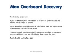 Man Overboard Procedure Guide | PDF | Ships | Water Transport