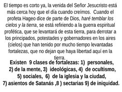 El tiempo es corto ya, la venida del Señor Jesucristo está 
más cerca hoy que el día cuando creímos.  Cuando el 
profeta Hage