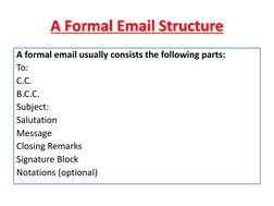 Structuring Email Formal Email Structure and Components | PDF | Ellipsis | Email