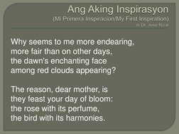 Why seems to me more endearing,  
more fair than on other days,  
the dawn's enchanting face  
among red clouds appearing?