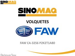 VOLQUETES
FAW CA-3256 P2K2T1A80
