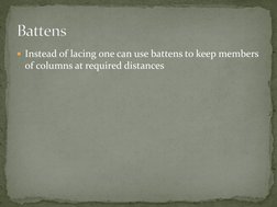 Laced and Battened Column Design | PDF | Column | Shear Stress
