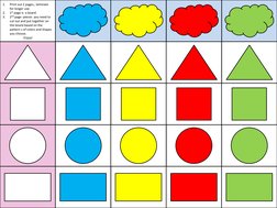 1.
Print out 2 pages., laminate 
for longer use. 
2.
1st page is  a board. 
3.
2nd page -pieces  you need to 
cut out and put