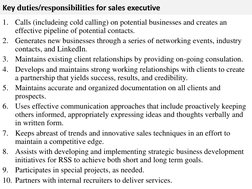 Sales Executive Job Description Overview | PDF | Sales | Recruitment