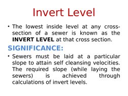 Invert Level In Building Invert Level Calculations for Sewers | PDF | Sanitary Sewer | Slope