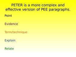 Peter Paragraph Understanding PETER Paragraphs | PDF | Cognition | Cognitive Science