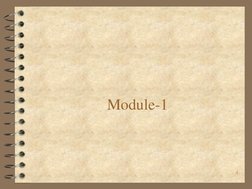 4 
  Module-1 
 
 
