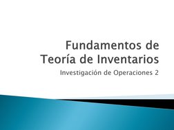 Investigación de Operaciones 2
