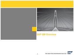 1
SAP QM Overview
