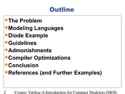 Verilog-A for Compact Modelers Guide | PDF | Mosfet | Spice