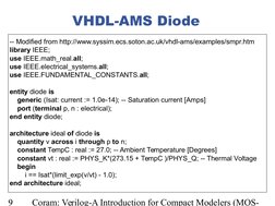 Verilog-A for Compact Modelers Guide | PDF | Mosfet | Spice