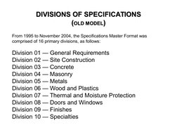 Construction Specifications Overview | PDF | Specification (Technical ...