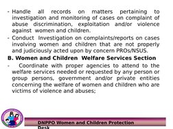 Wcpd WCPD Guidelines for Protecting Women and Children | PDF | Victimology ...
