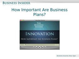 Beta
How Important Are Business 
Plans?
5
