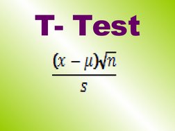 T- Test
