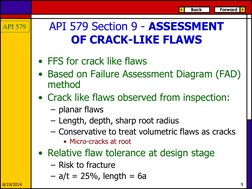 Api 579 Examples API 579: Assessing Crack-Like Flaws | PDF | Fracture Mechanics | Fracture
