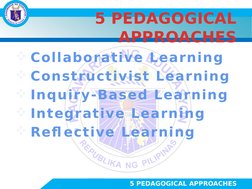 Five Key Pedagogical Approaches | PDF | Constructivism (Philosophy Of ...