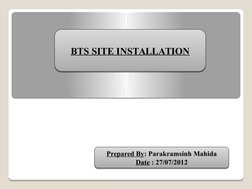 Telecom BTS Site Installation Guide | PDF | Electrical Connector | Screw