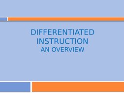 Overview of Differentiated Instruction | PDF | Differentiated ...