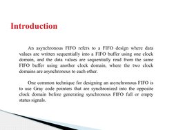 Asynchronous FIFO Design and Architecture | PDF
