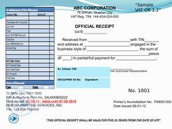 Sample Official and Sales Receipts | PDF | Receipt | Value Added Tax