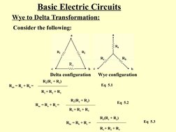 Delta-Wye Circuit Transformations | PDF | Series And Parallel Circuits ...