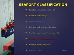 Seaport Examples Seaport Management and Operations Overview | PDF | Port | Containerization