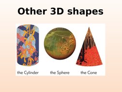 Other 3D shapes
