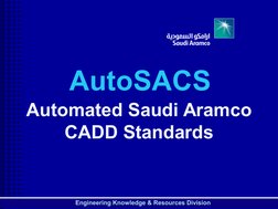 AutoSACS CADD Standards Overview | PDF | Computing | Engineering