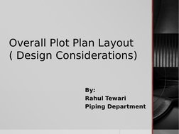 Overall Plot Plan Design Considerations | PDF | Furnace | Pump