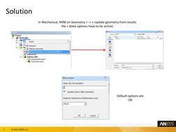 Step by Step Procedure To Export A Deformed Geometry in Ansys | PDF